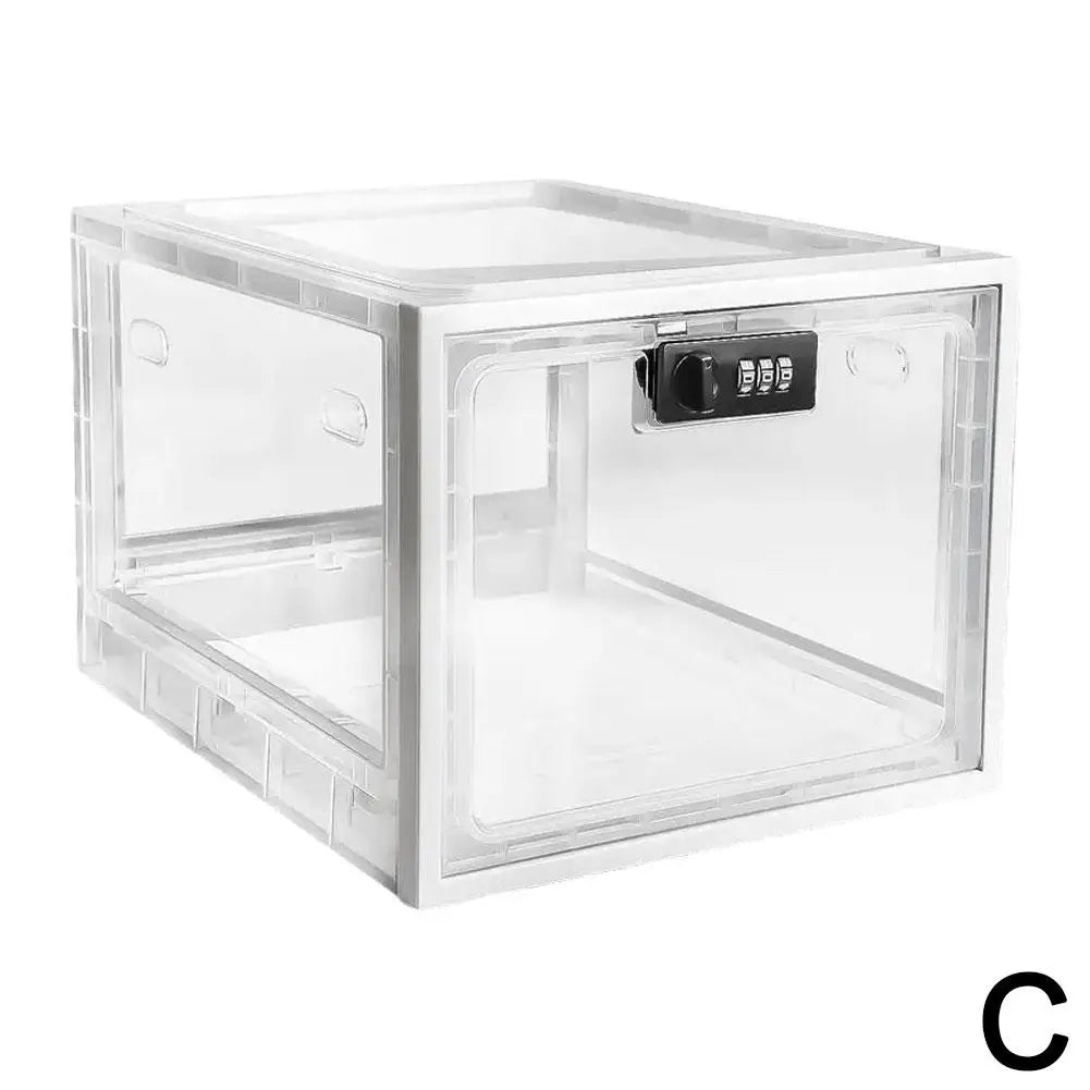 Transparent Storage Box with Combination Lock