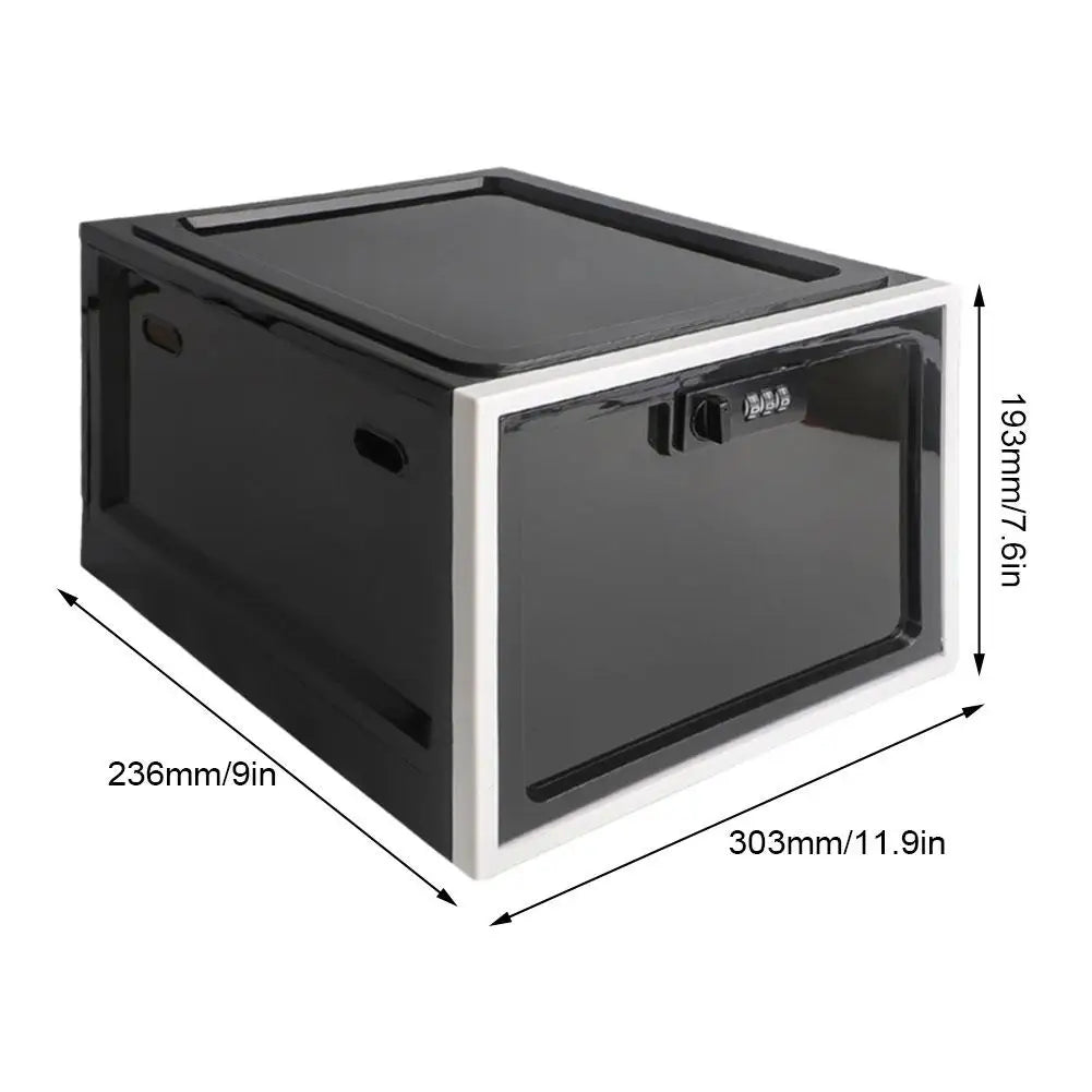 Transparent Storage Box with Combination Lock